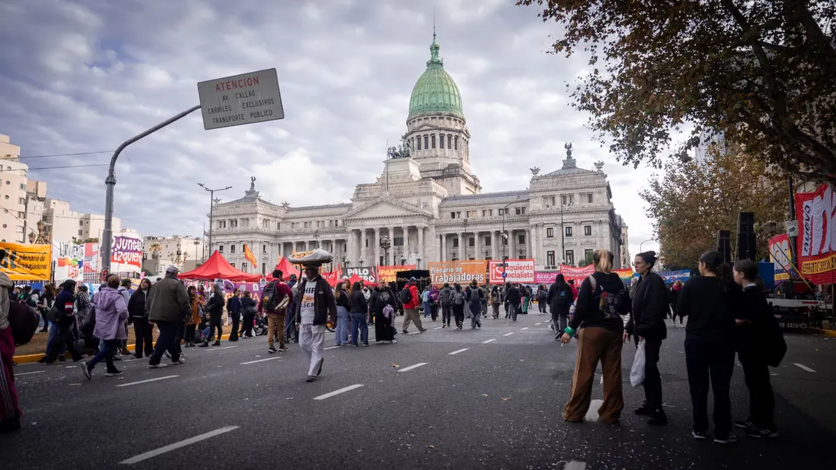 Centro porteño: cortes y movilización por Ni Una Menos frente al Congreso
